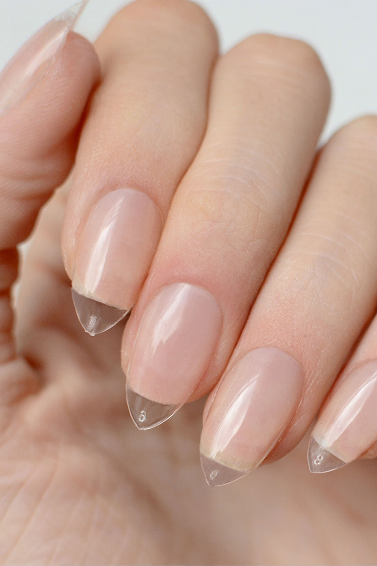 Protez takma tırnak şeffaf 100 adet uzun ömürlü kullanım (badem tırnak)