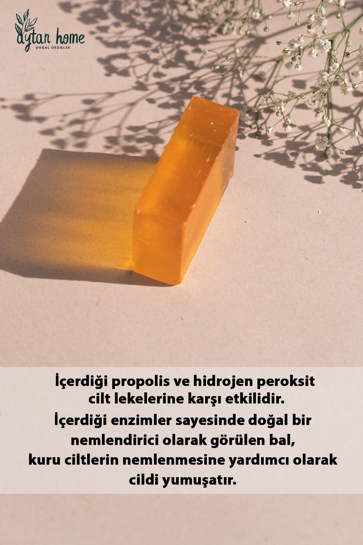 Propolisli Bal Sabunu Peeling Etkili (ballı Şeffaf Sabun B Vitaminli)