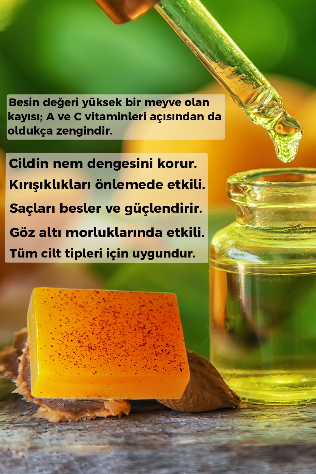 Kayısı Çekirdeği Yağı Sabunu (bakım Yağlı Sabun, Cilt Bakım Sabunu)