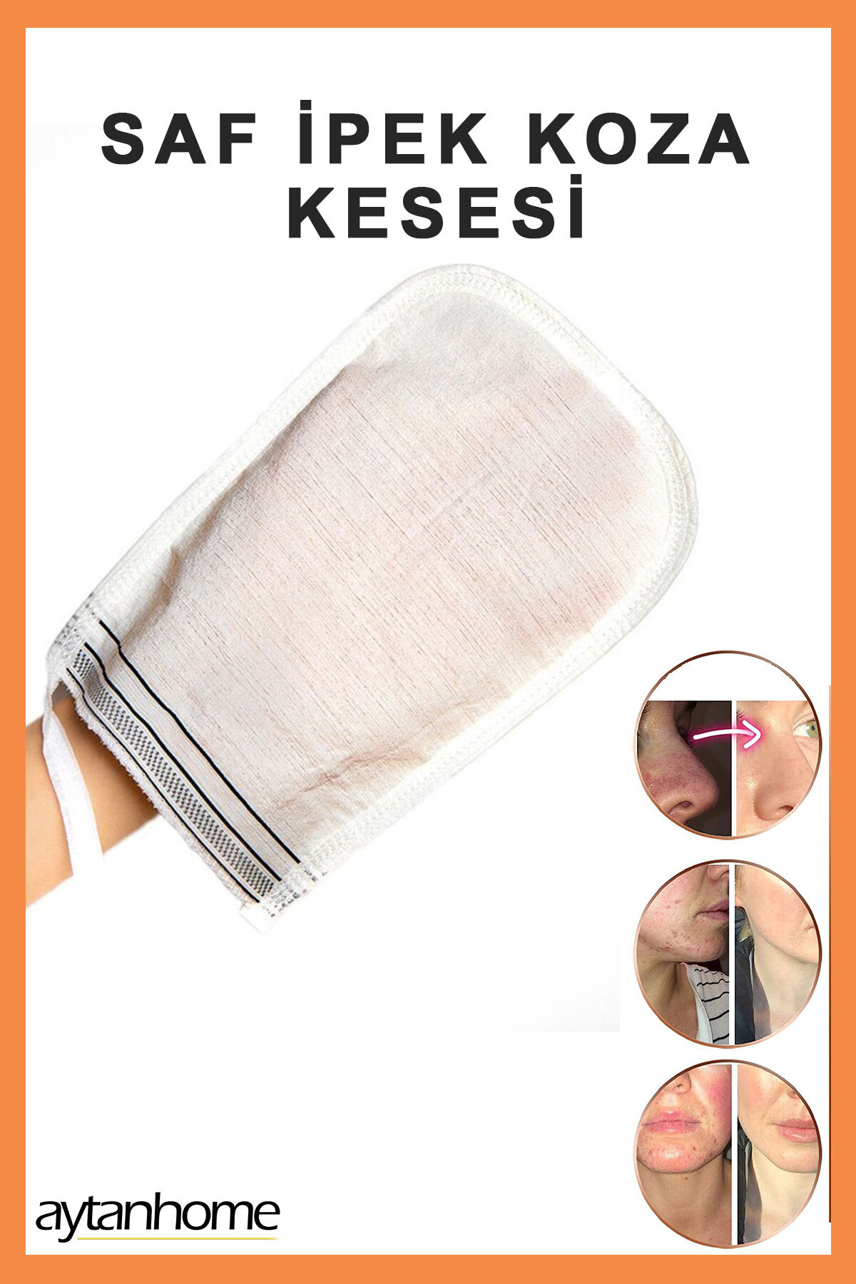 Hakiki Floş Ipek Banyo Kesesi, Peeling Etkili Yüz Ve Vücut Lifi (DUŞ HAMAM SETİ)