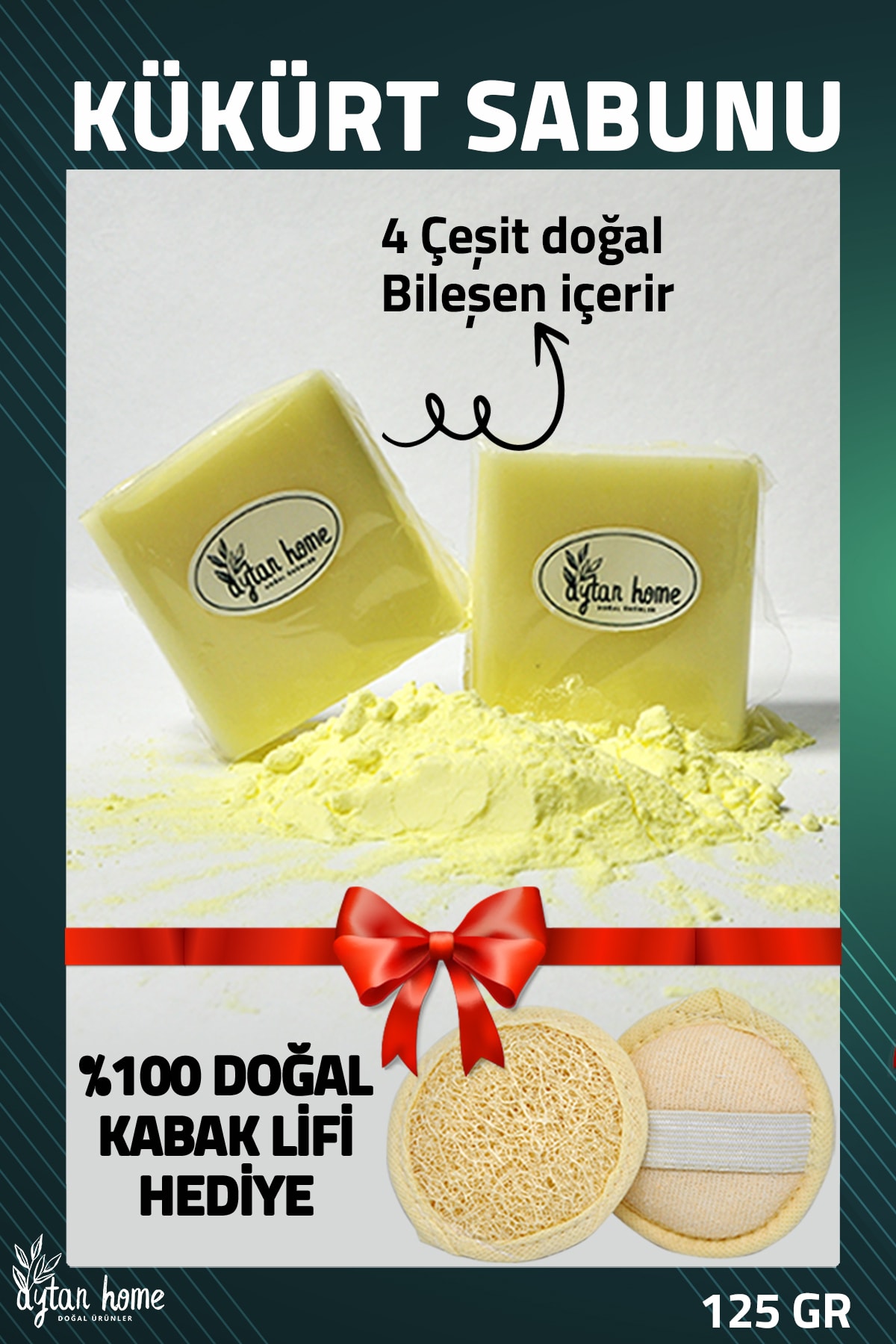 Toptan Kükürtlü Sabun 125gr (sivilce-akne-egzama-sedef-mantar)