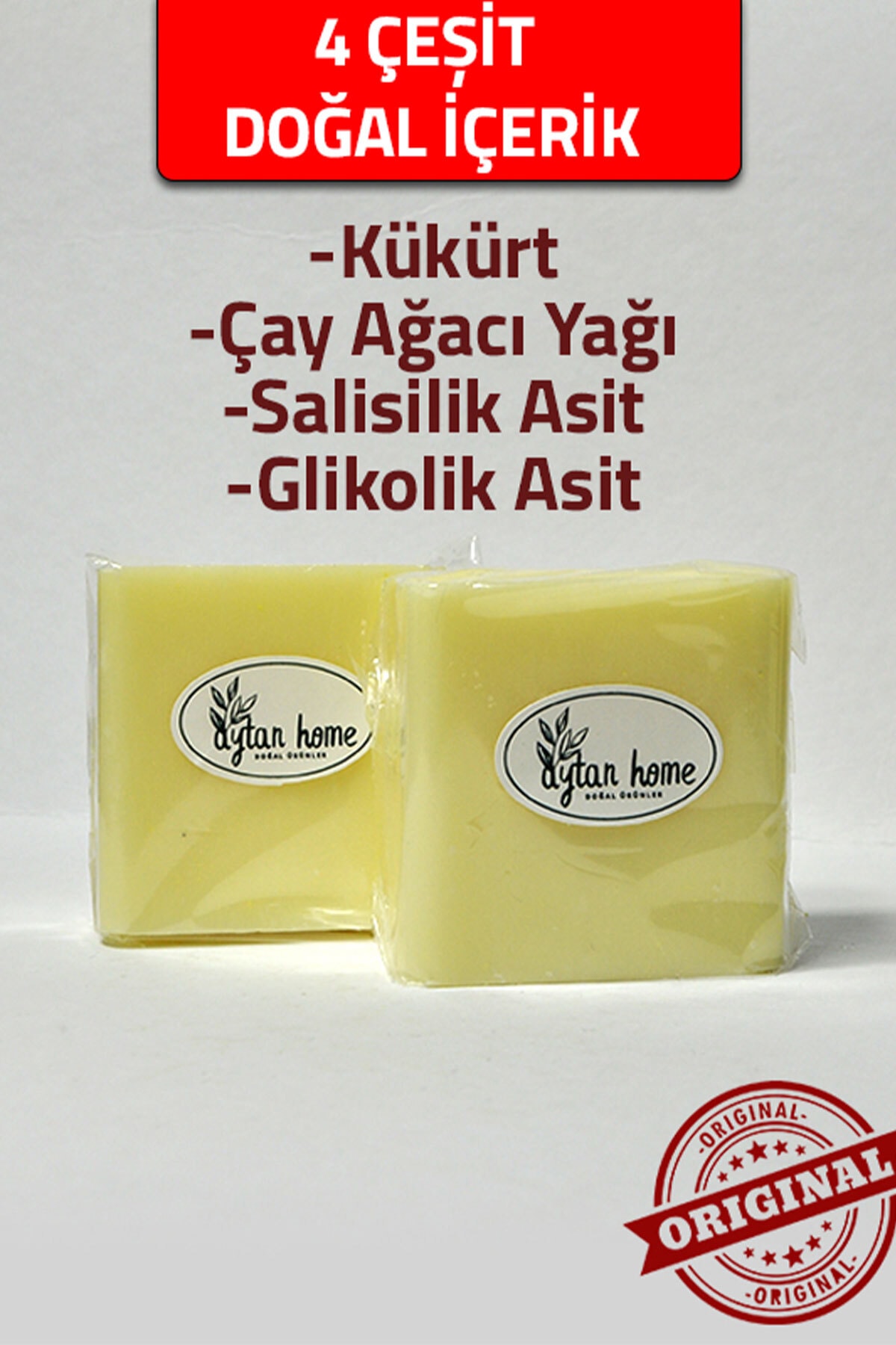Kükürt Sabunu + Pirinç Sabunu (2’li Ekonomik Cilt Bakım Seti)