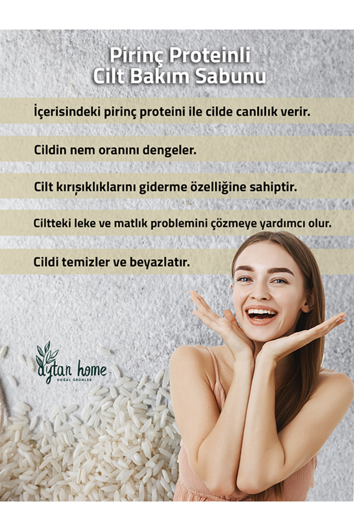 Yoğun Pirinç Proteinli Kabak Lifli Cilt Bakım Sabunu (YÜZ AYDINLATMA ETKİLİ)