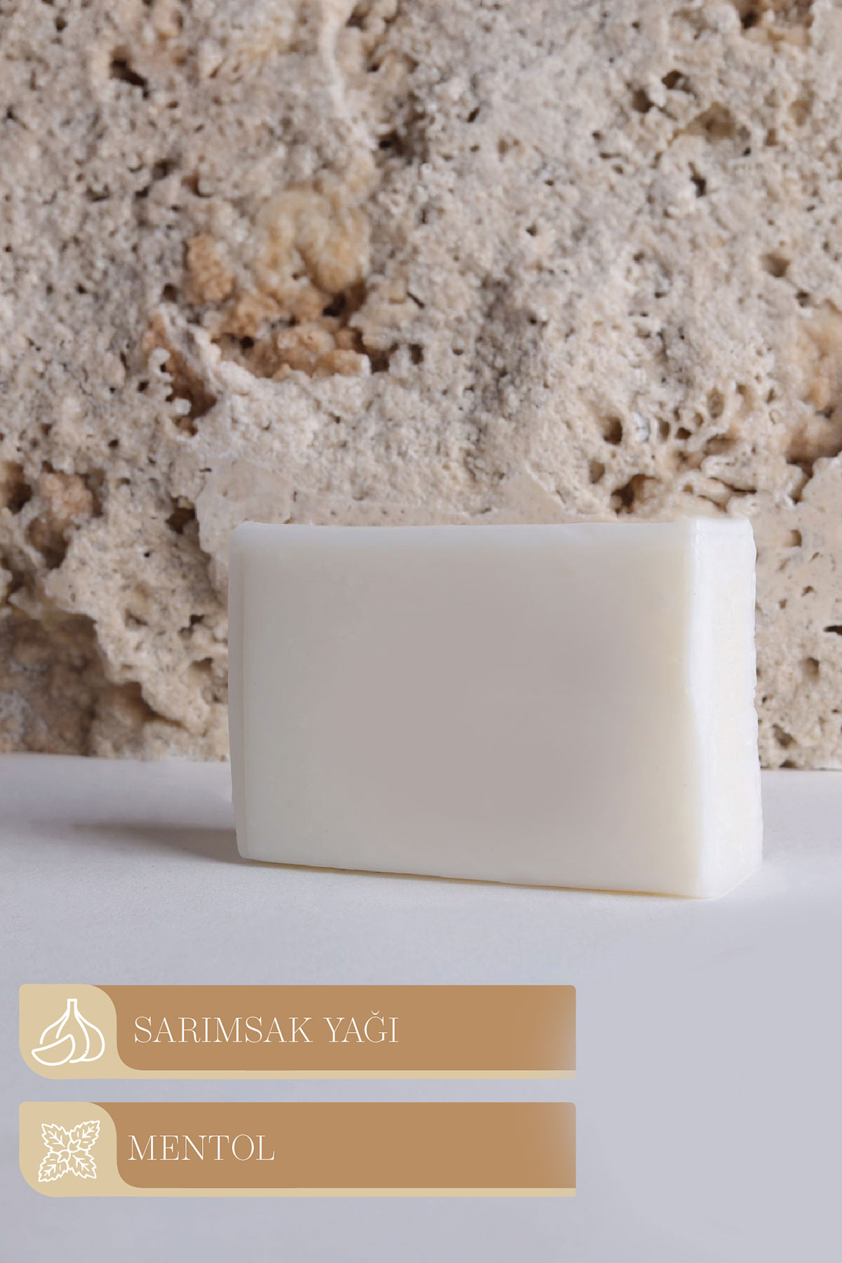 Toptan Sarımsaklı mentollü sabun 120 gr