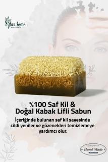 Toptan killi Doğal Kabak Lifli Sabun 