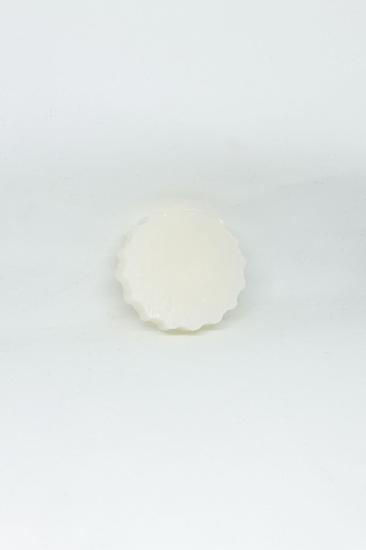 Hediyelik promosyon Saf beyaz sabun yuvarlak tırtıllı beyaz 35 gr