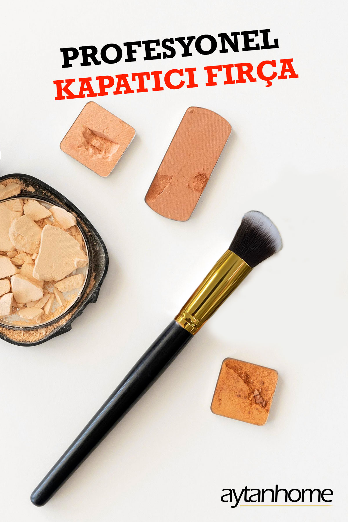 Profesyonel Oval Kapatıcı Fırça, Makyaj fırçası, Concealer Brush