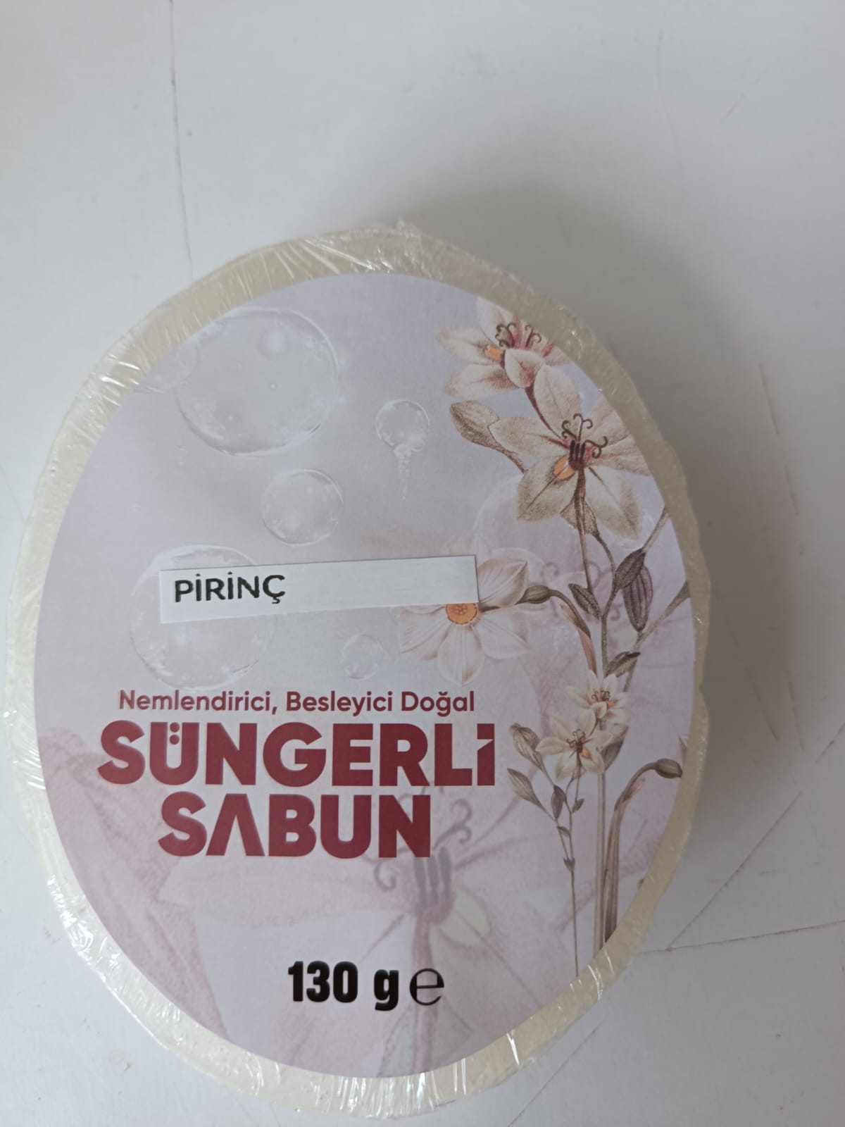 Süngerli Sabun Pirinç Özlü