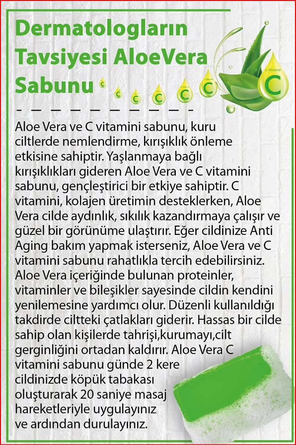 Toptan Aloe Vera Sabunu