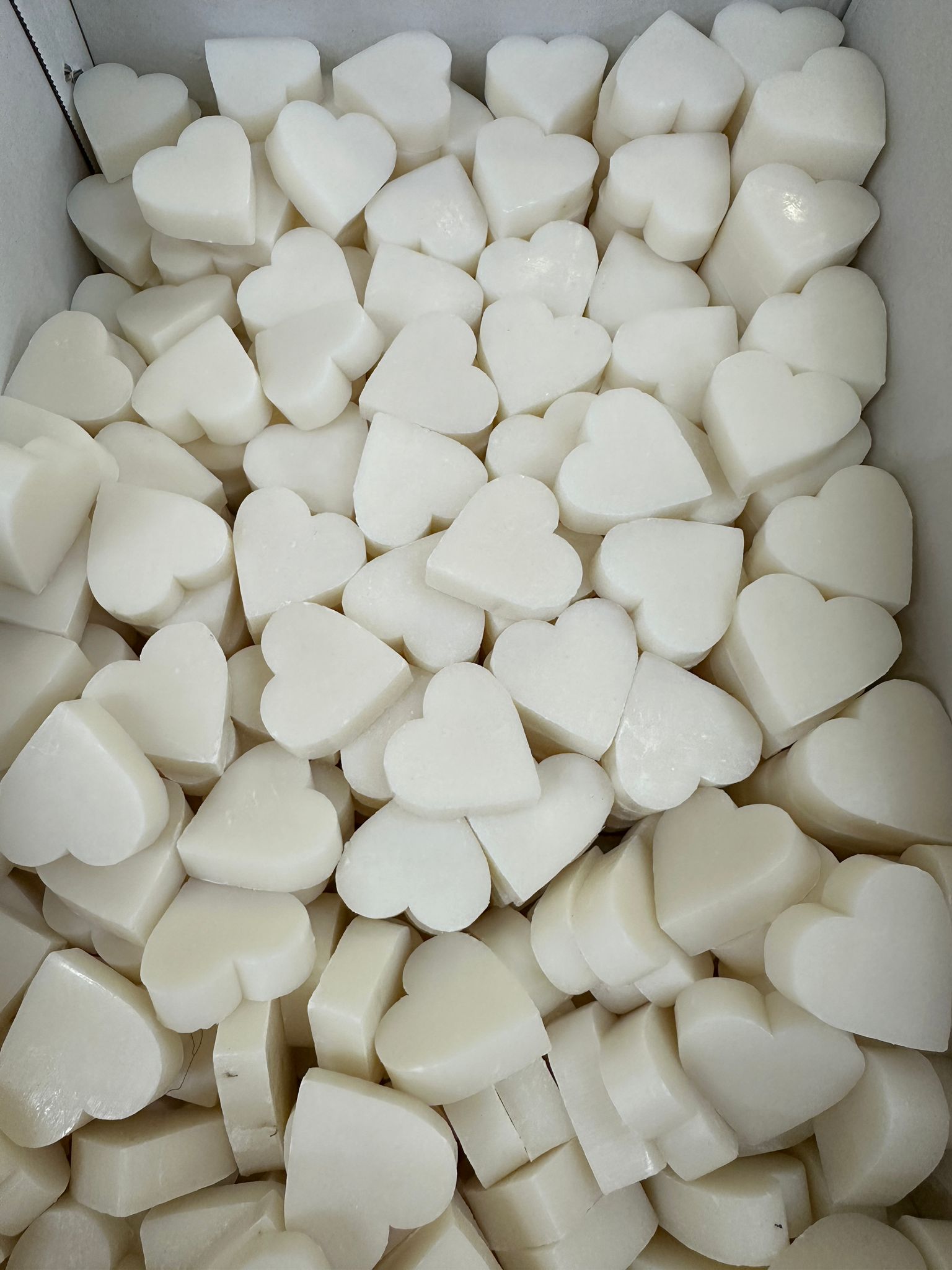 Toptan hediyelik kalpli sabun beyaz 15 gr