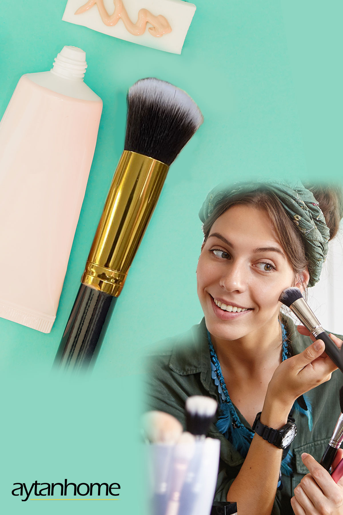 Profesyonel Oval Kapatıcı Fırça, Makyaj fırçası, Concealer Brush